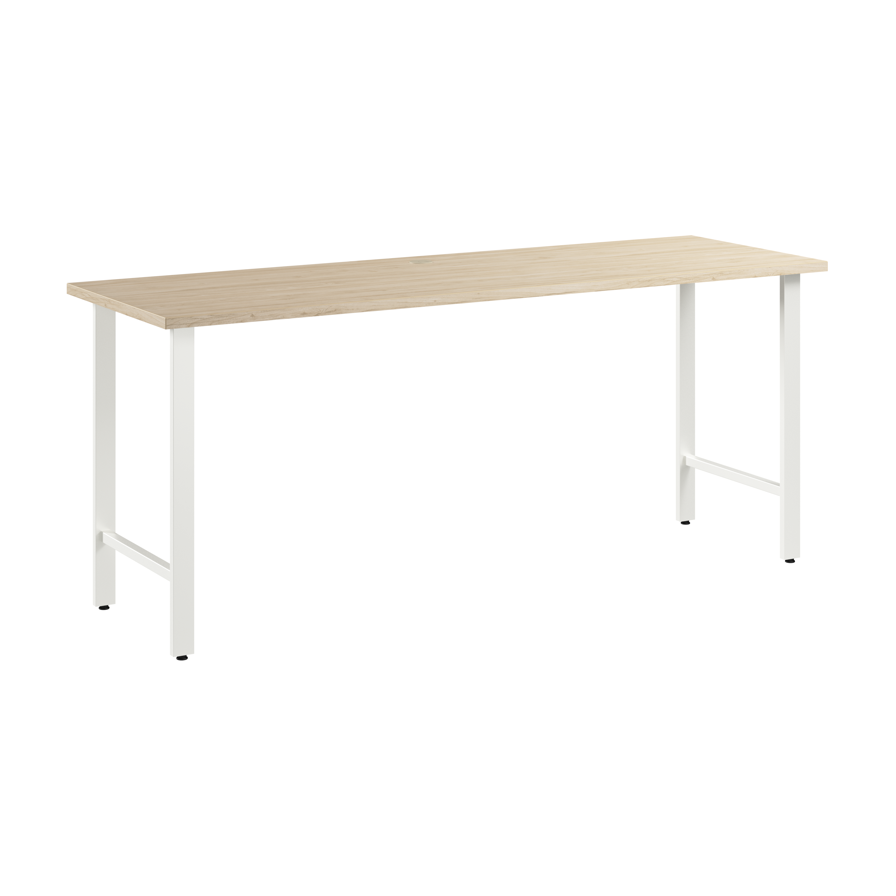 Shop Bush Business Furniture Hustle 72W x 24D Computer Desk with Metal Legs 02 HUD172NE #color_natural elm