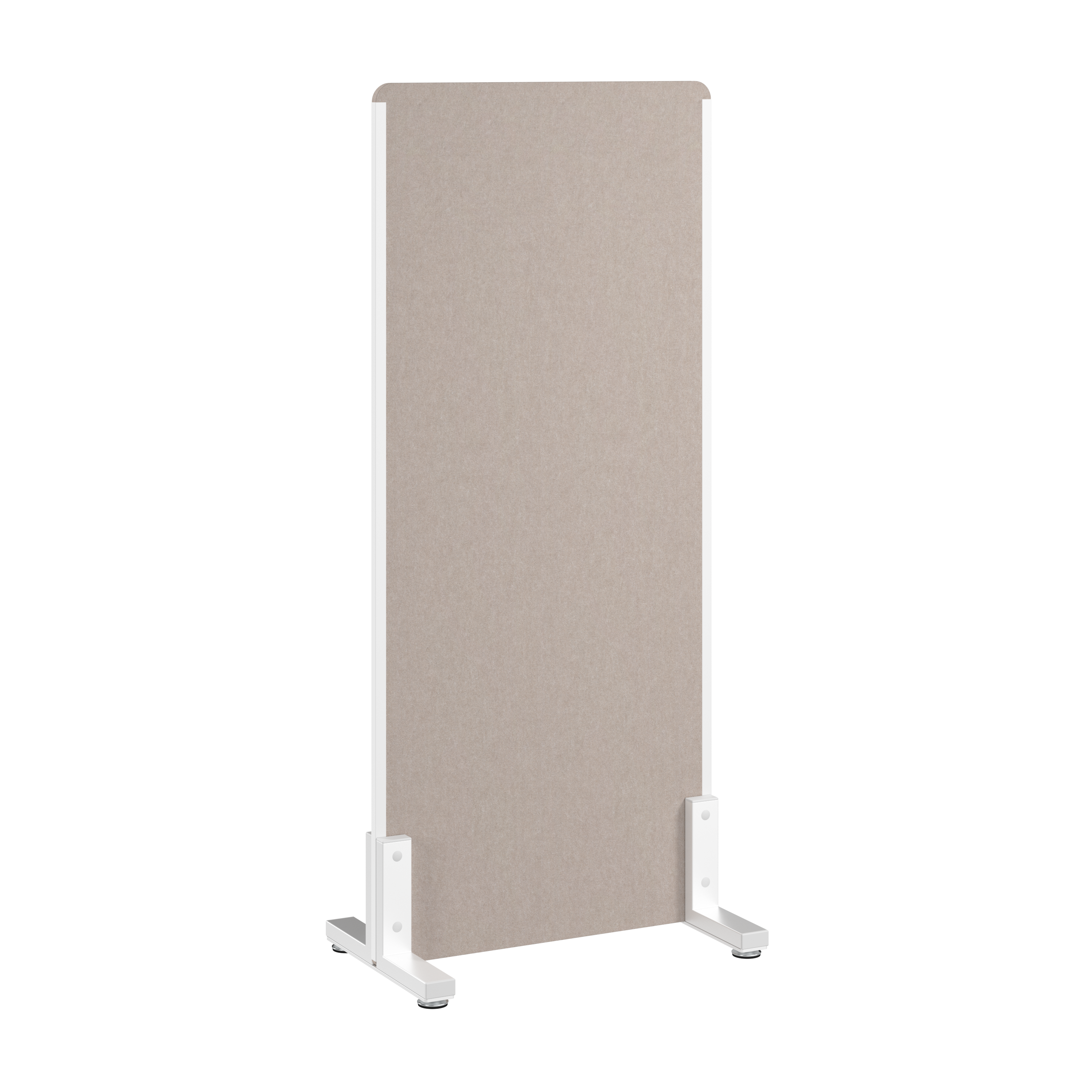 Shop Bush Business Furniture 24W x 55H Freestanding Privacy Screen 02 PSP224WB-03 #color_warm beige