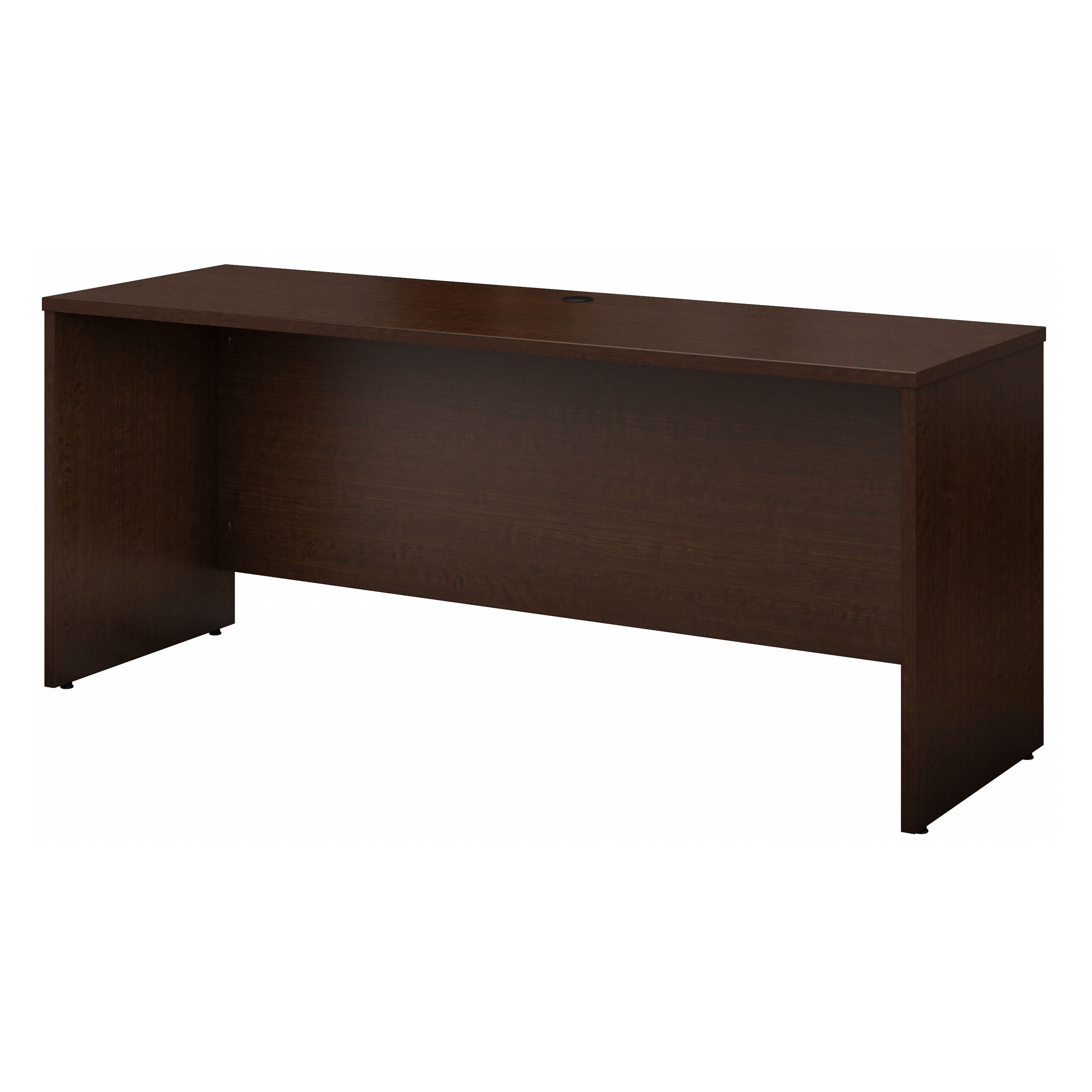 Shop Bush Business Furniture Series C 72W x 24D Credenza Desk 02 WC12926 #color_mocha cherry/graphite gray