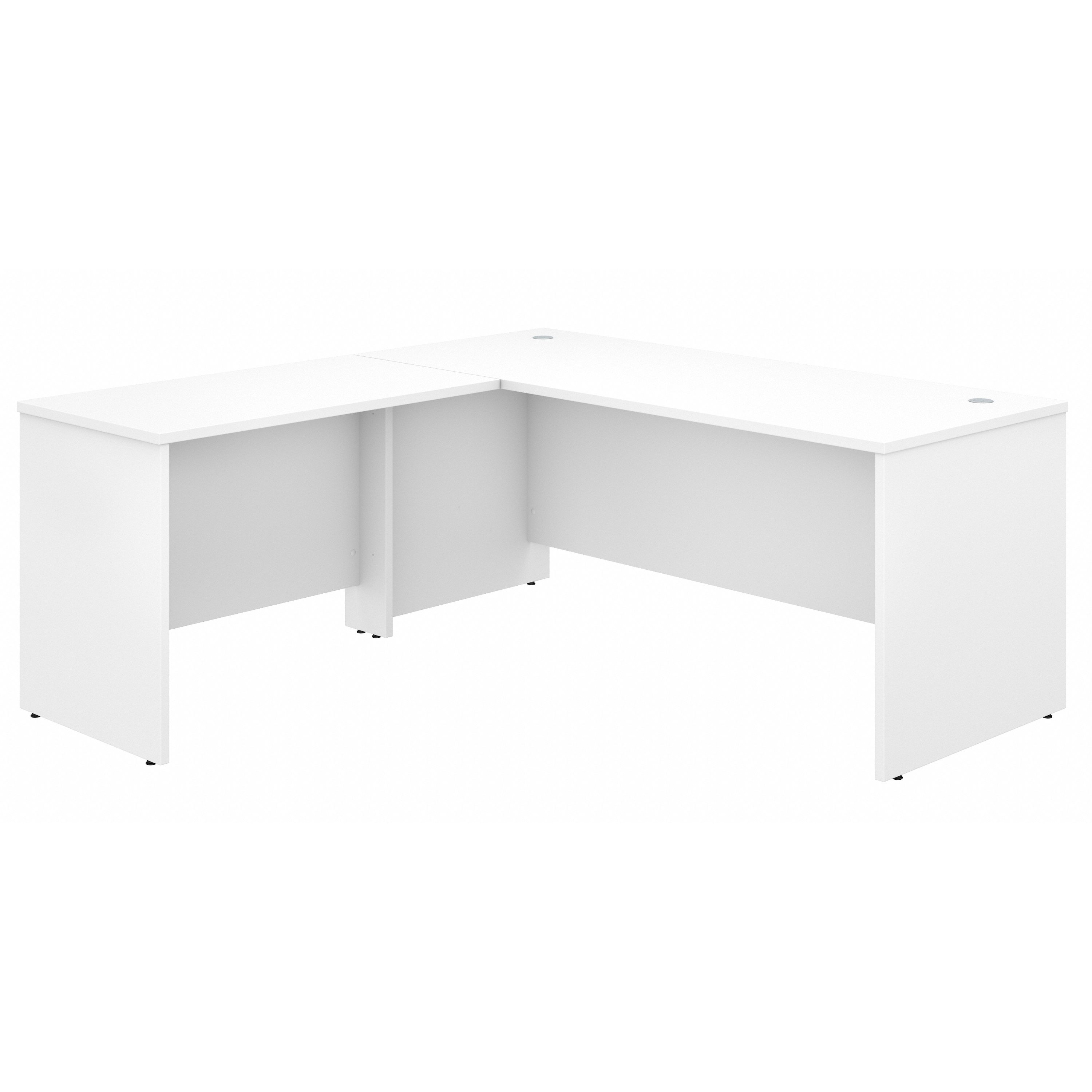 Shop Bush Business Furniture Studio C 72W x 30D L Shaped Desk with 42W Return 02 STC049WH #color_white