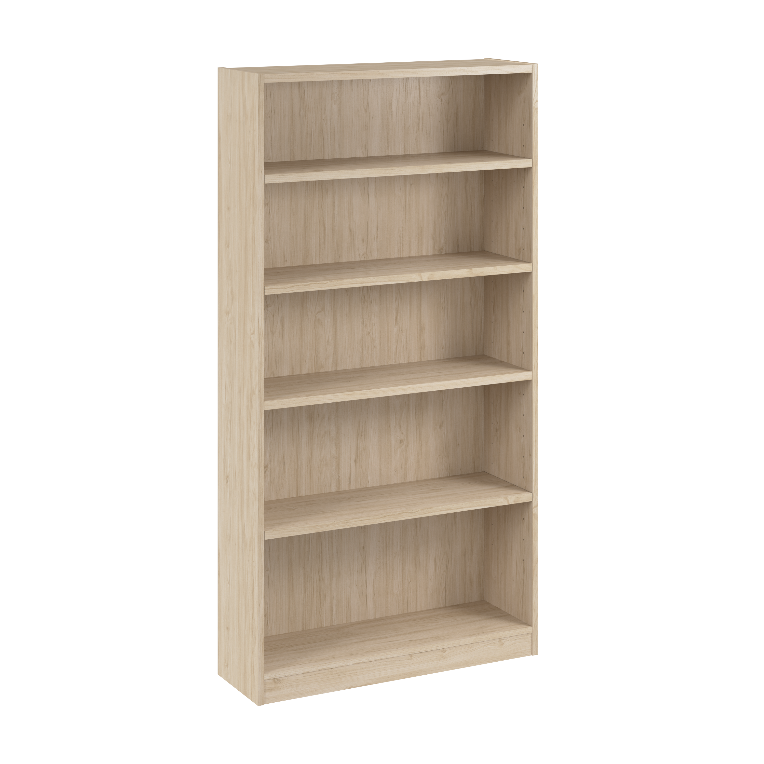 Shop Bush Business Furniture Vista Tall 5 Shelf Bookcase 02 VSB12479-Z #color_natural elm