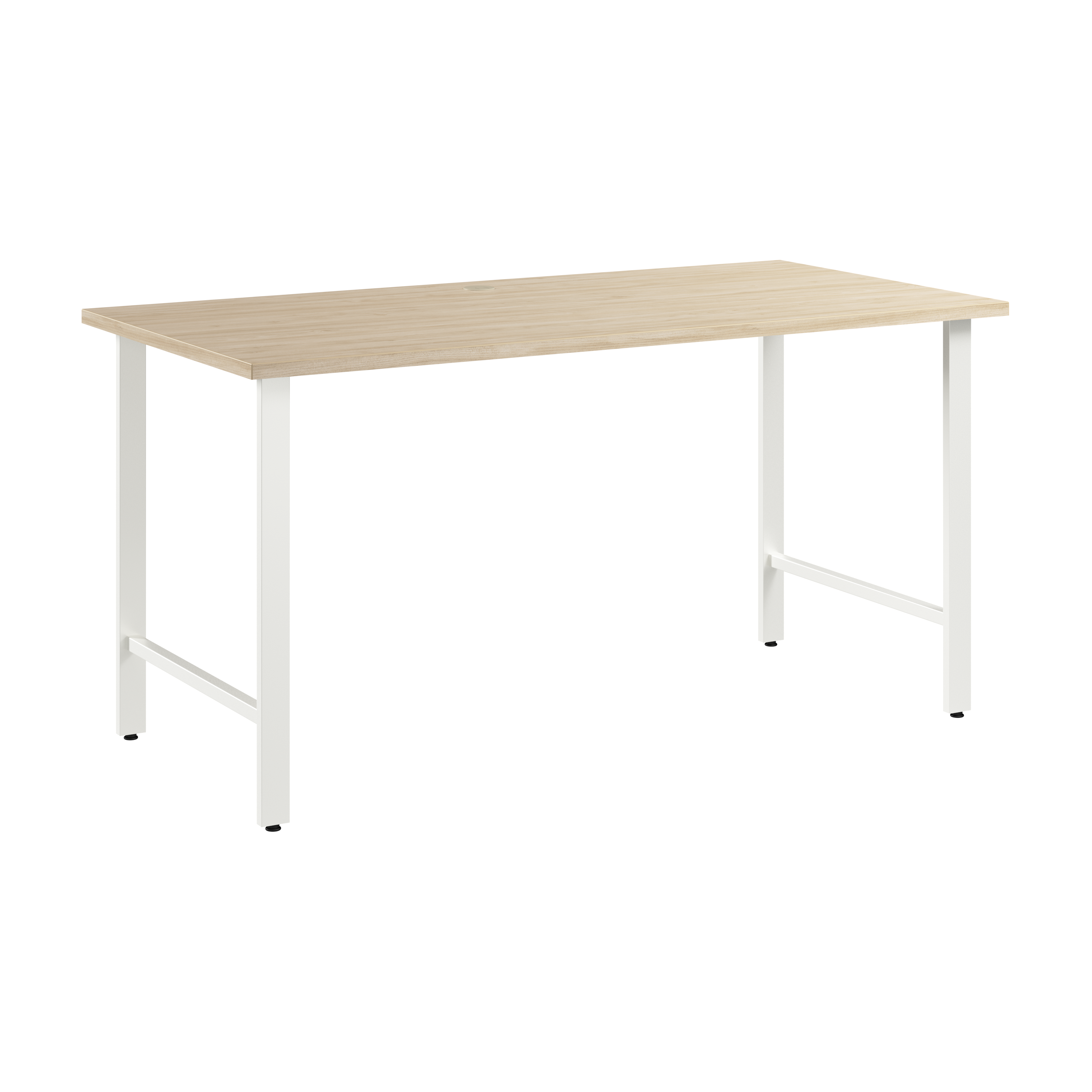 Shop Bush Business Furniture Hustle 60W x 30D Computer Desk with Metal Legs 02 HUD160NE #color_natural elm