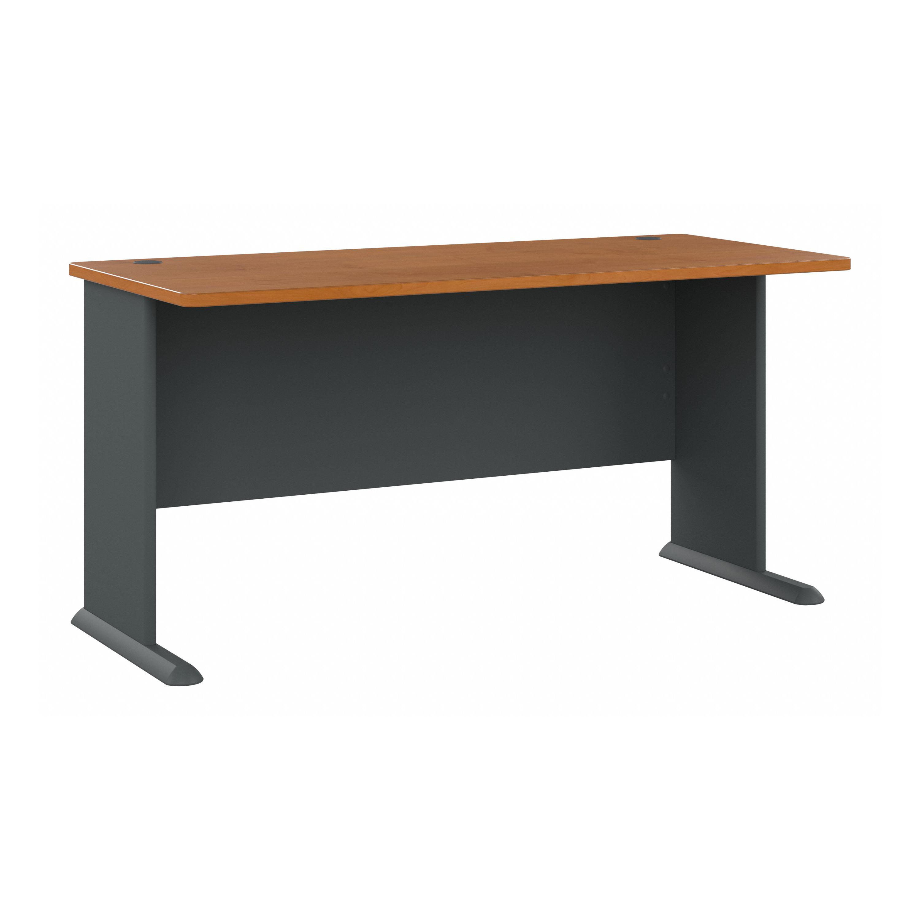 Shop Bush Business Furniture Series A 60W Desk 02 WC57460 #color_natural cherry/slate