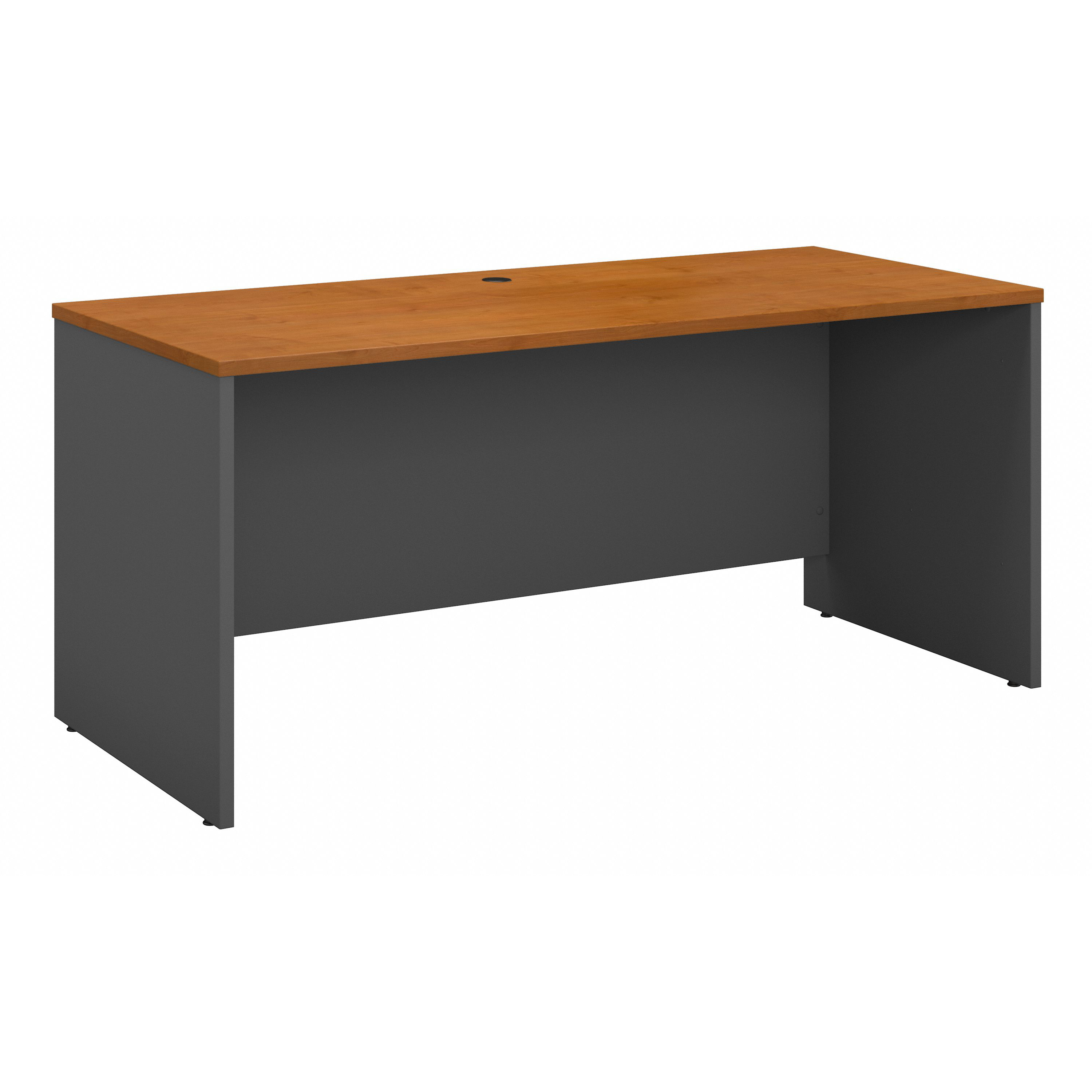 Shop Bush Business Furniture Series C 60W x 24D Credenza Desk 02 WC72461 #color_natural cherry/graphite gray